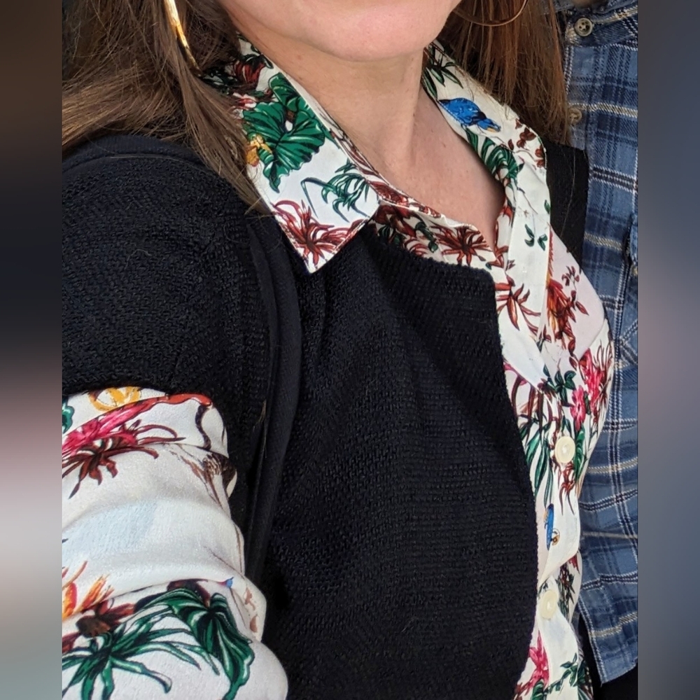 Stunning Tyler Ho (TYLHO) Jungle Print Silk Shirt
